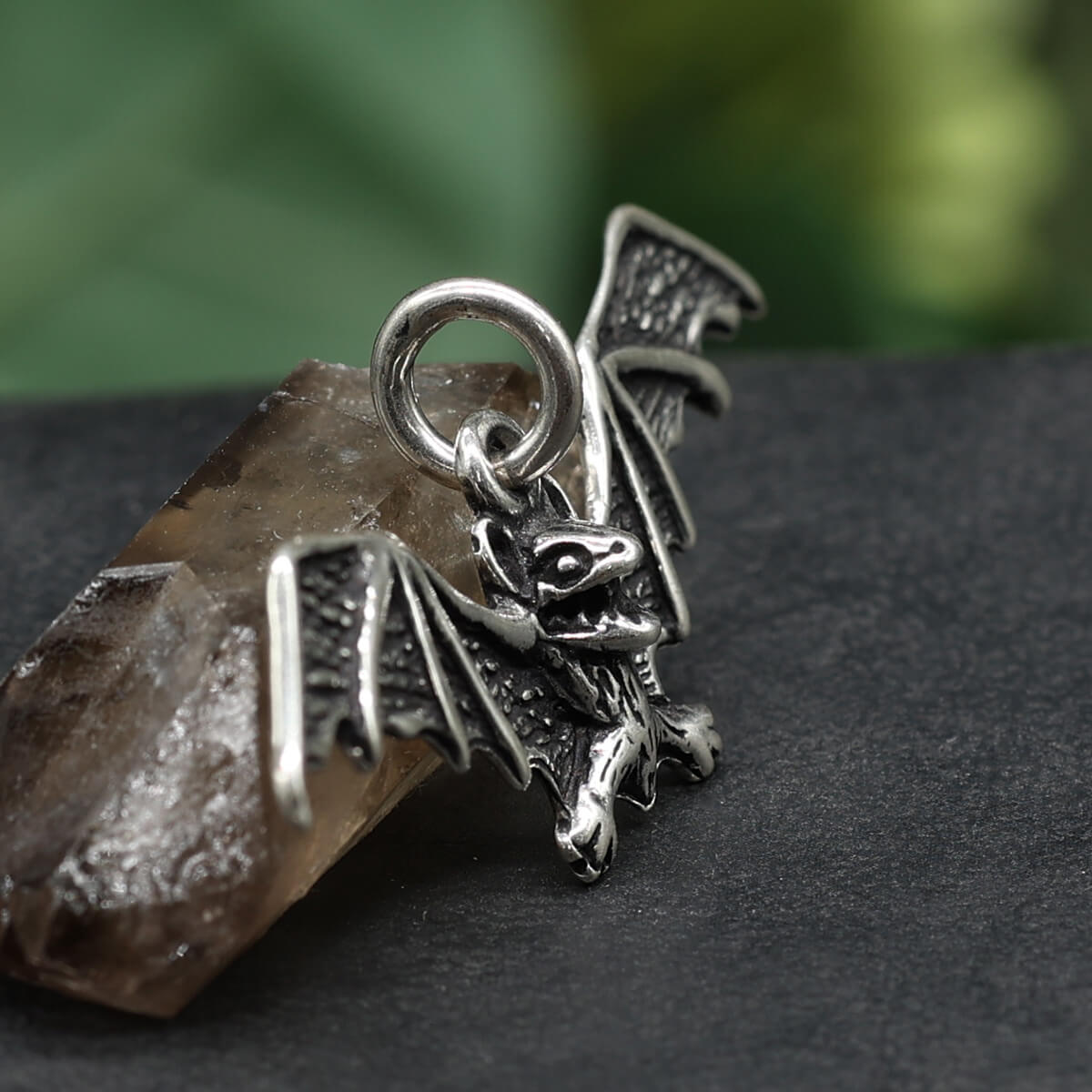 Fledermaus Silberschmuck Gothic Kettenanhänger 925 Silber