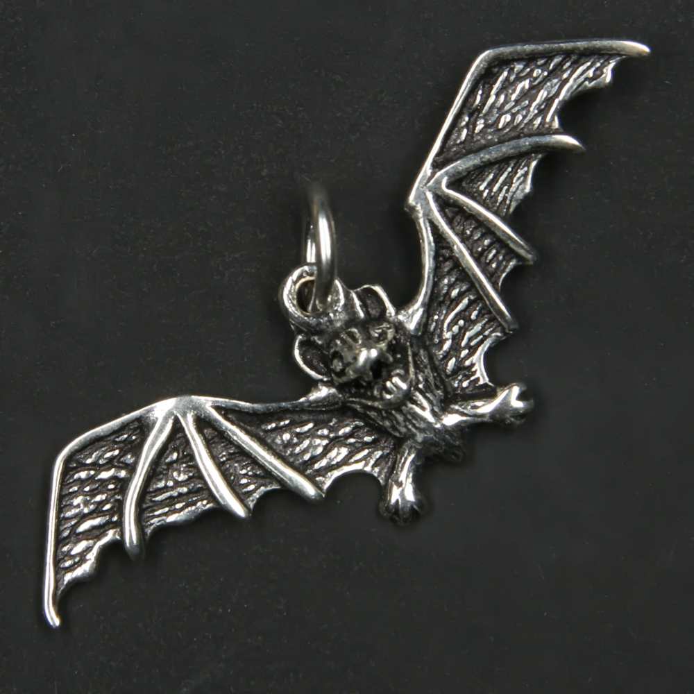 Fledermaus Gothic Silber Anhänger 925er Kettenanhänger