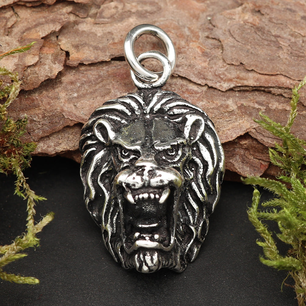 Löwe Silberanhänger 925 Kette Schmuck Anhänger