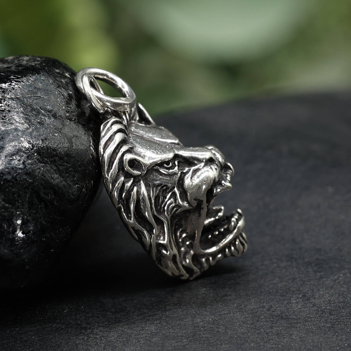 Löwe massiv Silberschmuck Kettenanhänger 925 Silber