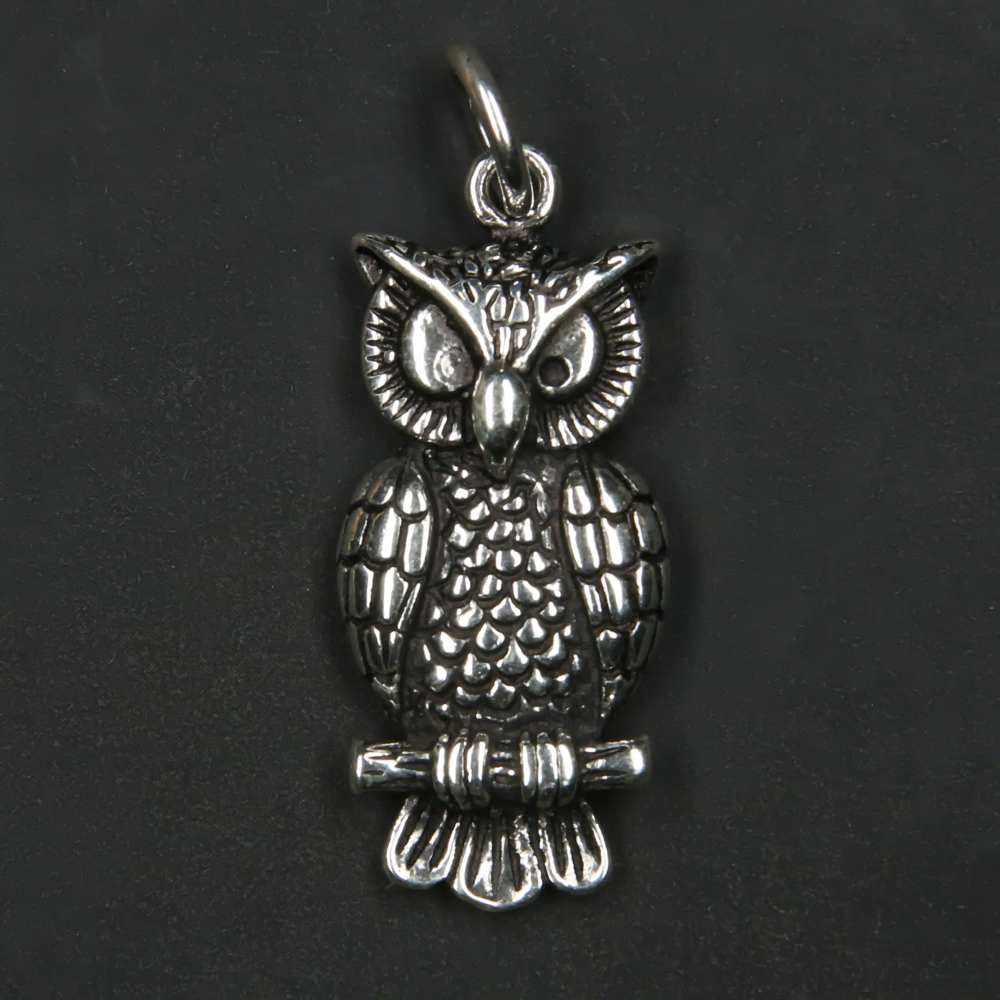 Eule Silber Anhänger 925er Kettenanhänger