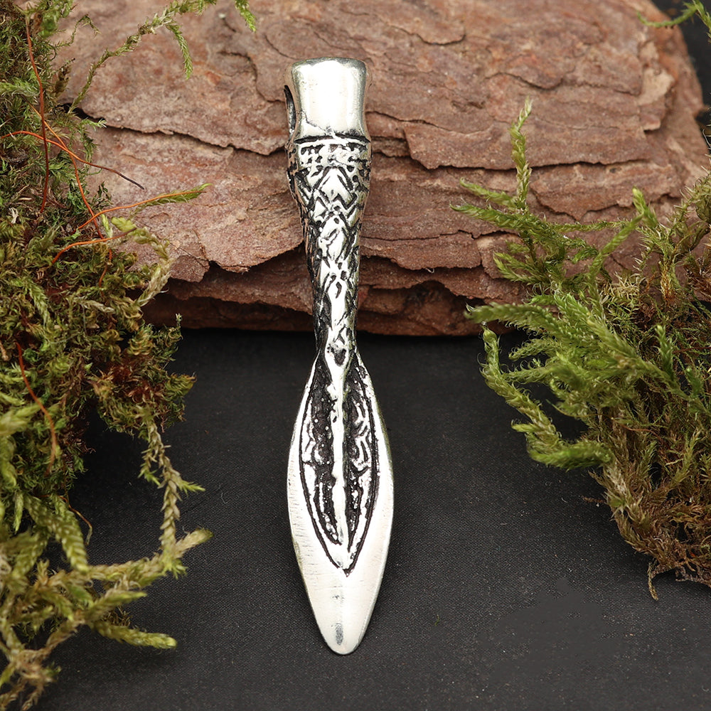 Speerspitze Silberanhänger 925 Kette Schmuck Anhänger