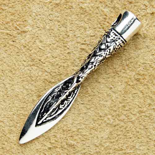 Lanze Silber Anhänger Speerspitze Silberschmuck