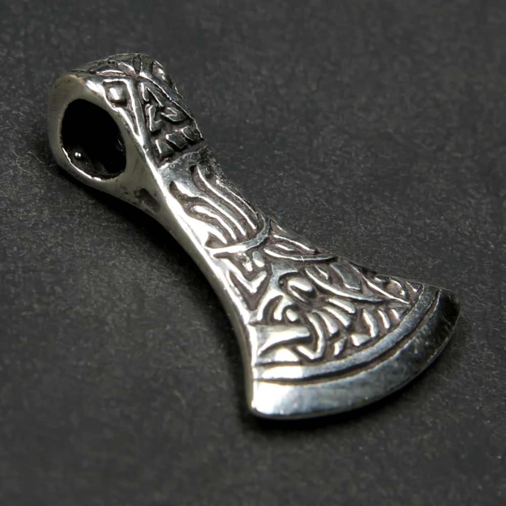 Mammenaxt 925 Silber Anhänger Wikinger Schmuck