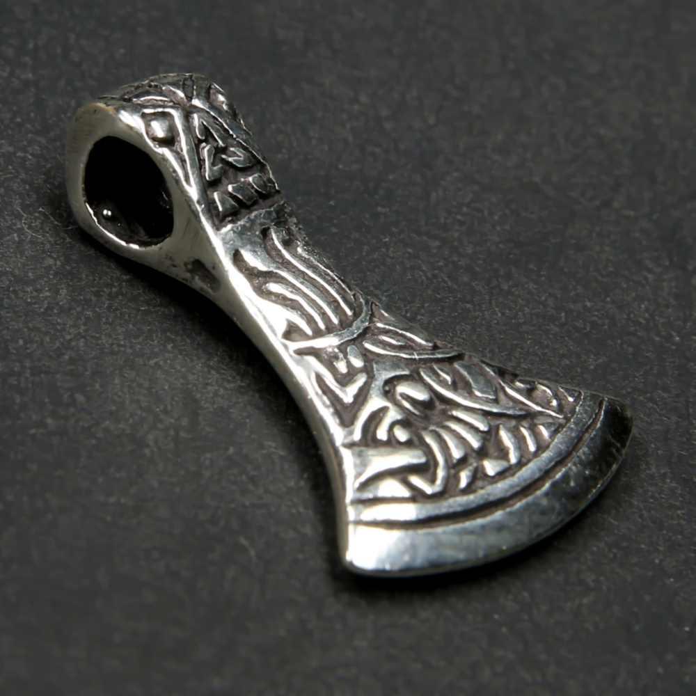 Mammenaxt 925 Silber Anhänger Wikinger Schmuck