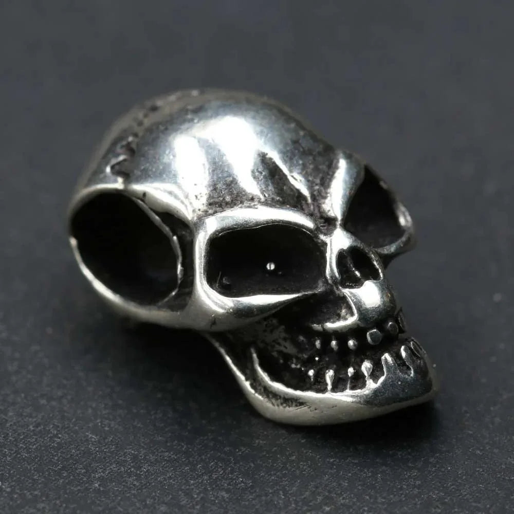 Totenkopf 925 Silber Anhänger Gothik