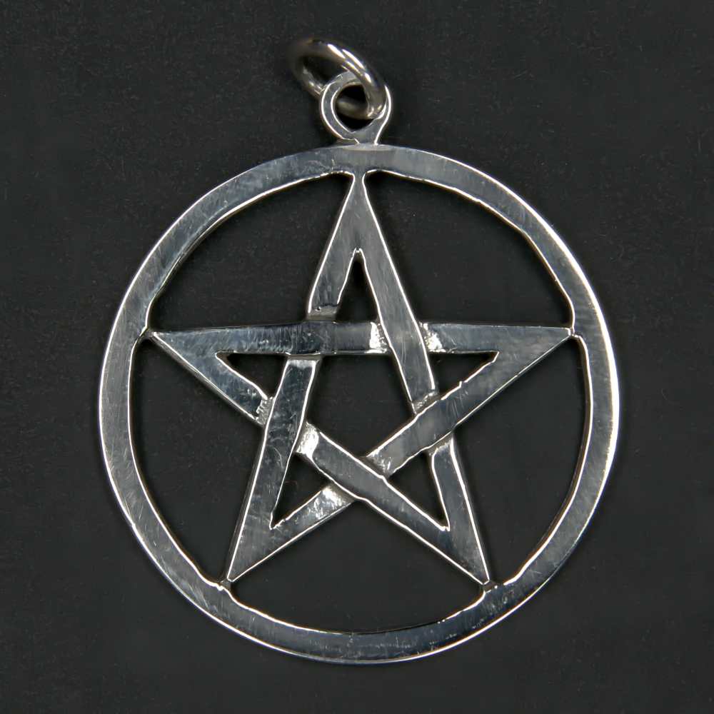 Hexenstern Silber Anhänger 925er Kettenanhänger