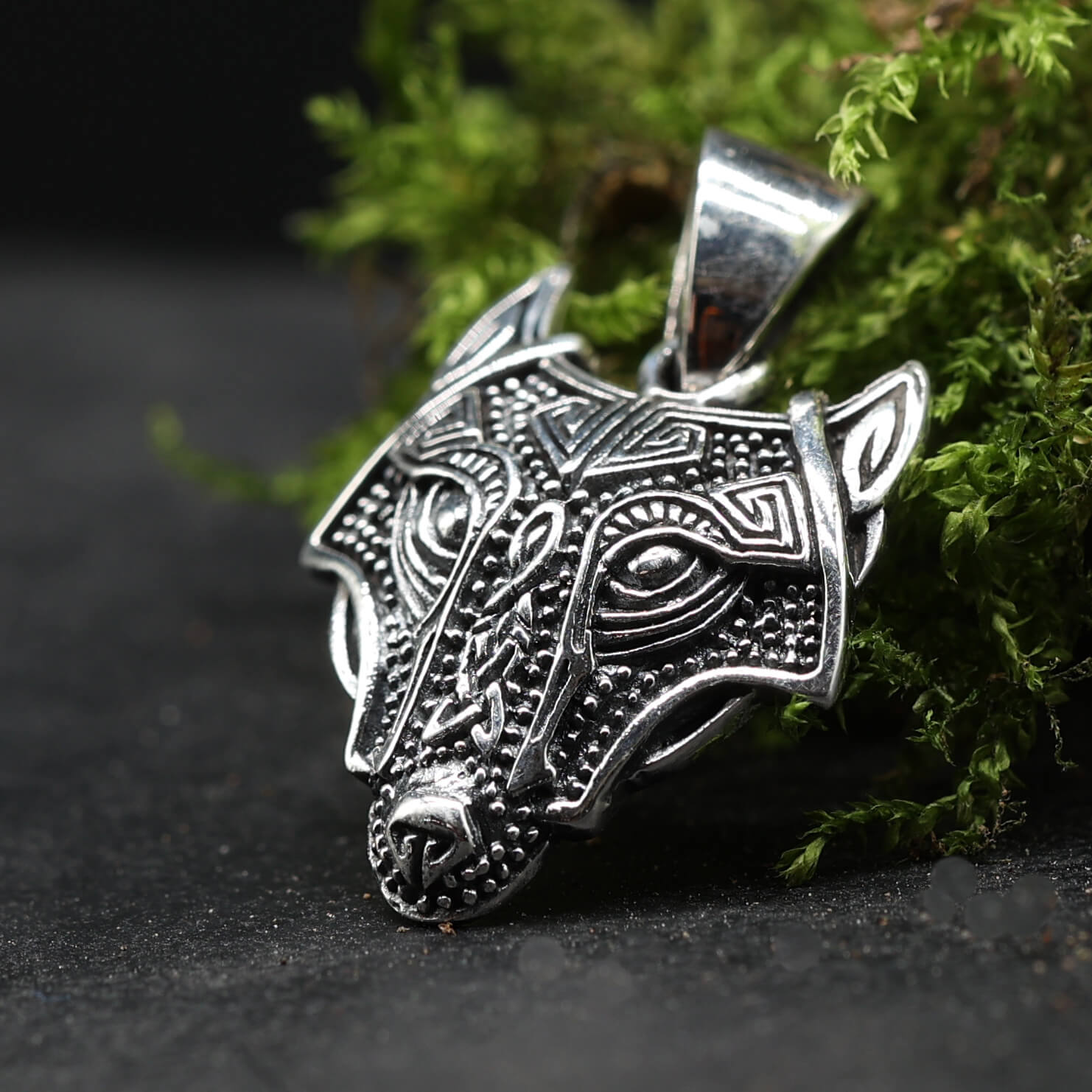 Fenris Wolf Pendant Jewelry 925 Silver Necklace Pendant