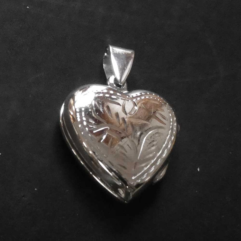 Herz Medaillon Schmuck 925 Silber Anhänger Damen Kettenanhänger