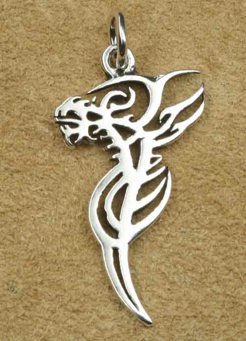 Drache Silberschmuck im Tattoo Stil Anh
