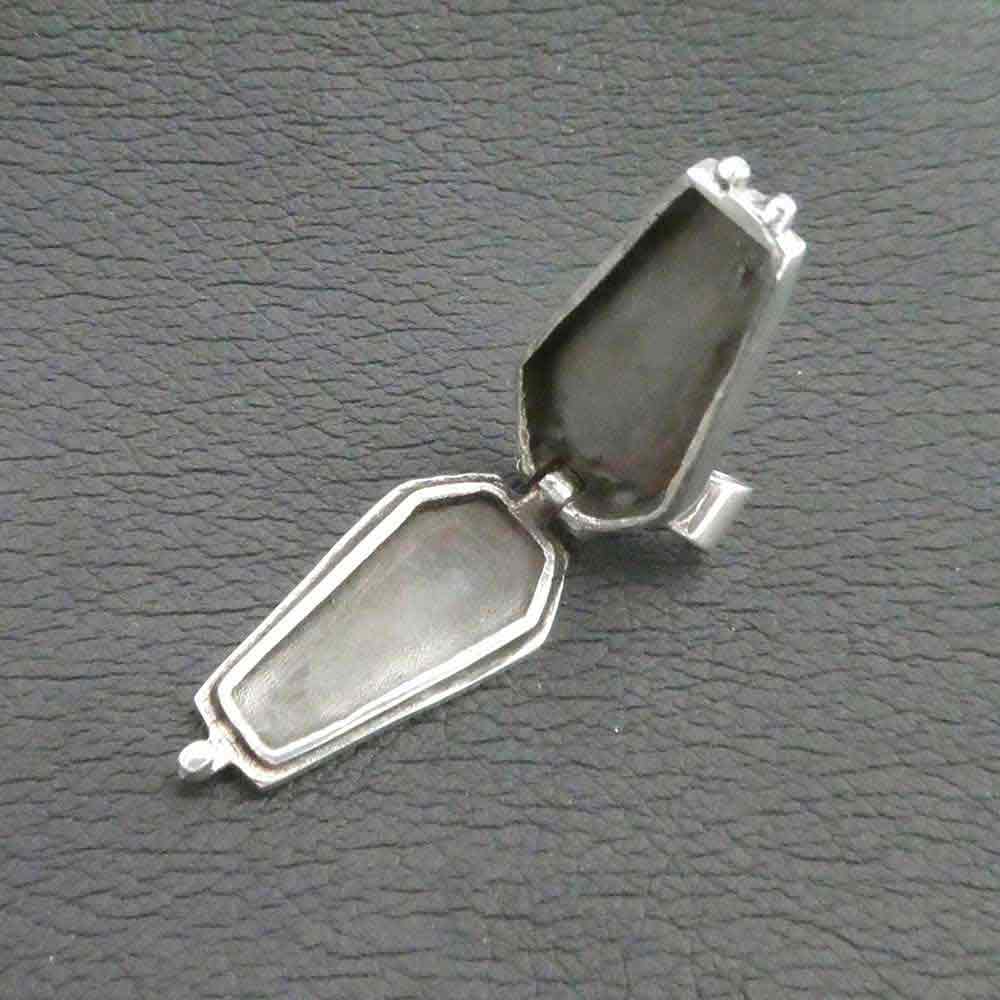 Sarg Medaillion Silber Kettenanhänger