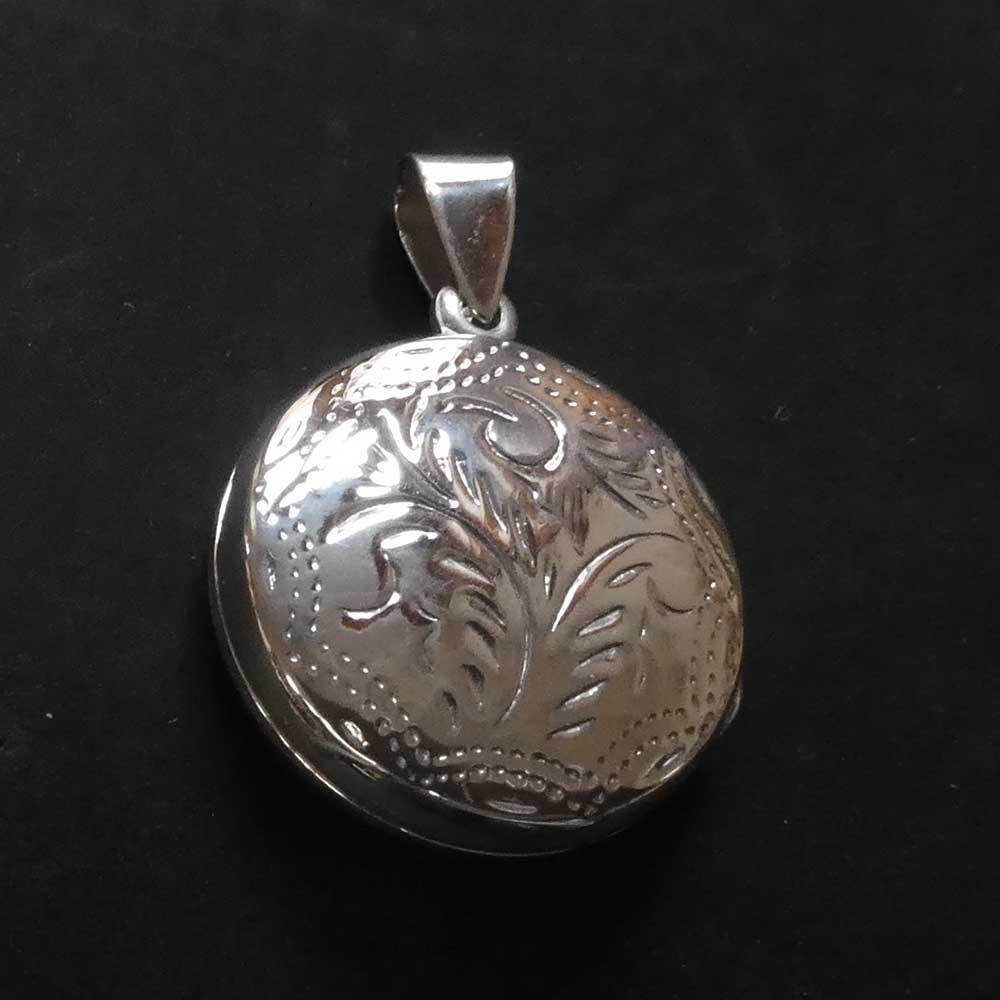 Rundes Medaillon Schmuck 925 Silber Anhänger Damen Kettenanhänger