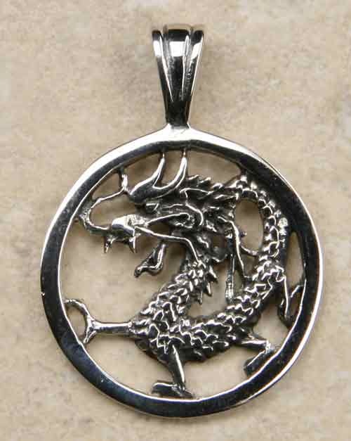 chinesischer Drache Silberschmuck Anh