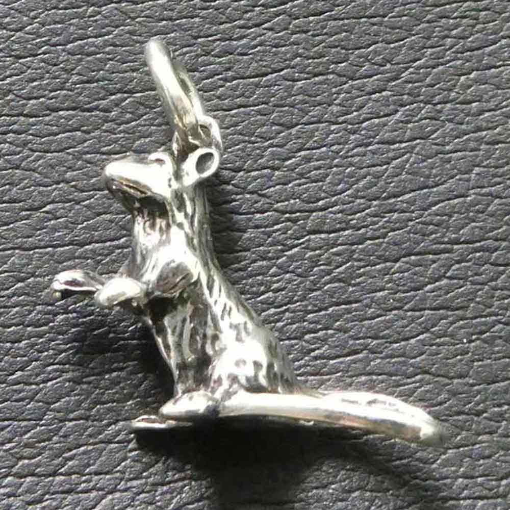 Ratte Silber Schmuck Anhänger