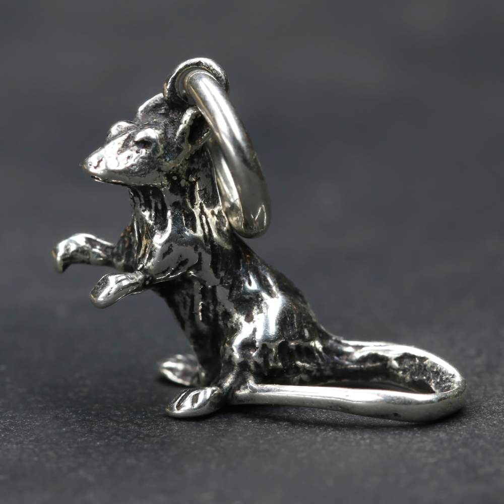 Ratte 925 Silber Anhänger Gothicschmuck Frauen