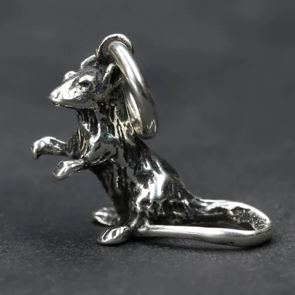 Ratte 925 Silber Anhänger Gothicschmuck Frauen