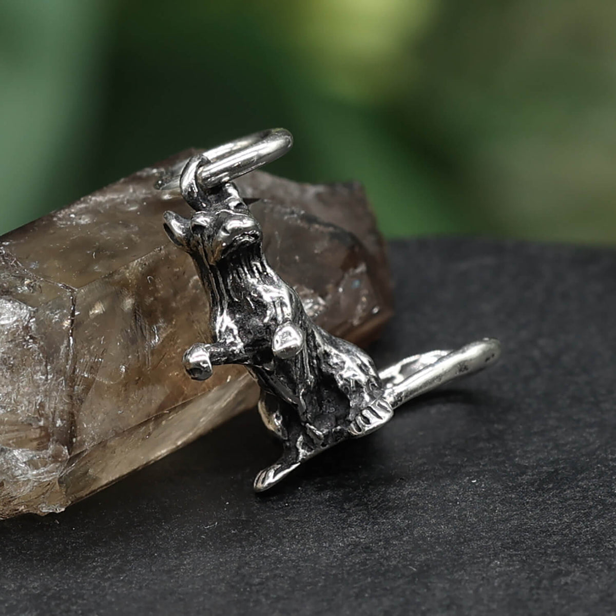 Ratte Silberschmuck für Halsketten Edler Kettenanhänger