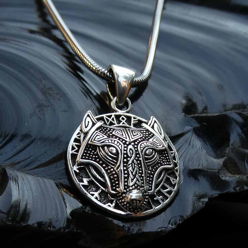 Fenris Kettenanhänger Wolf Mythologie