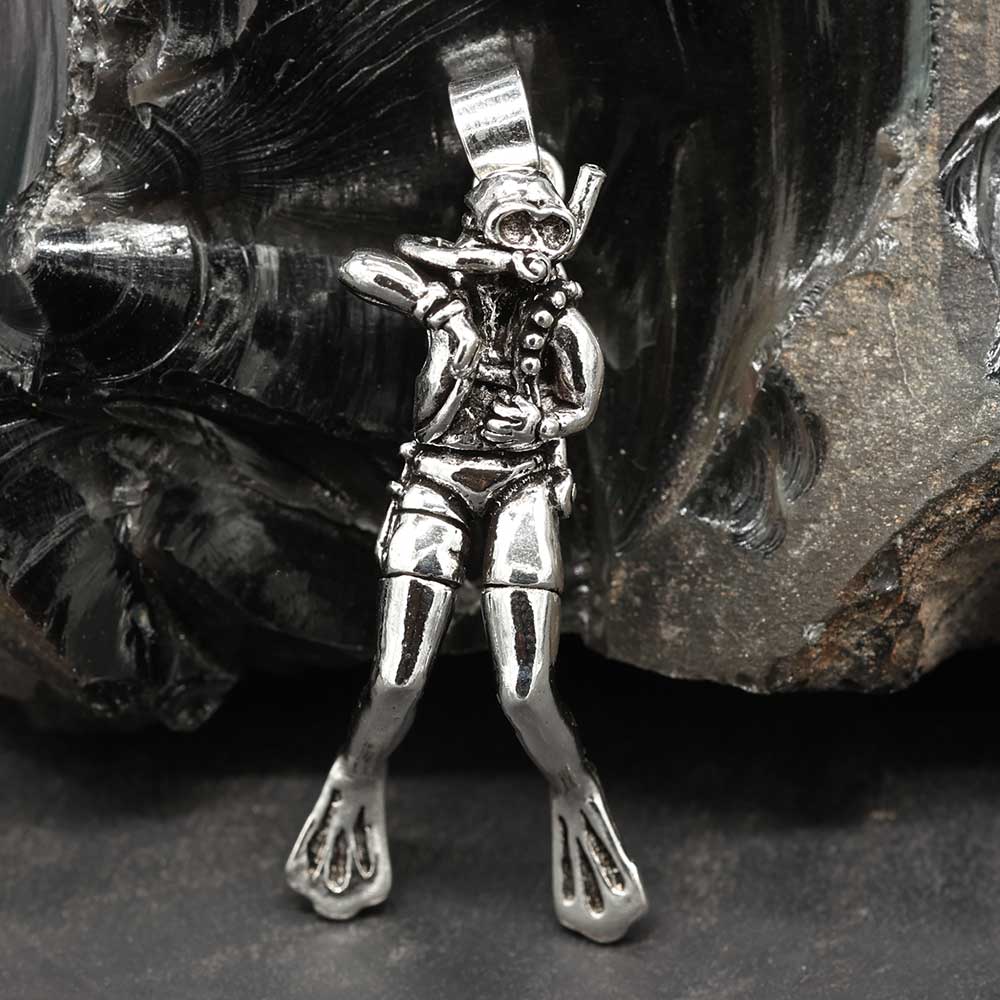 Tauscher Silber Anhänger Meer Tauchen Schmuck Kettenanhänger