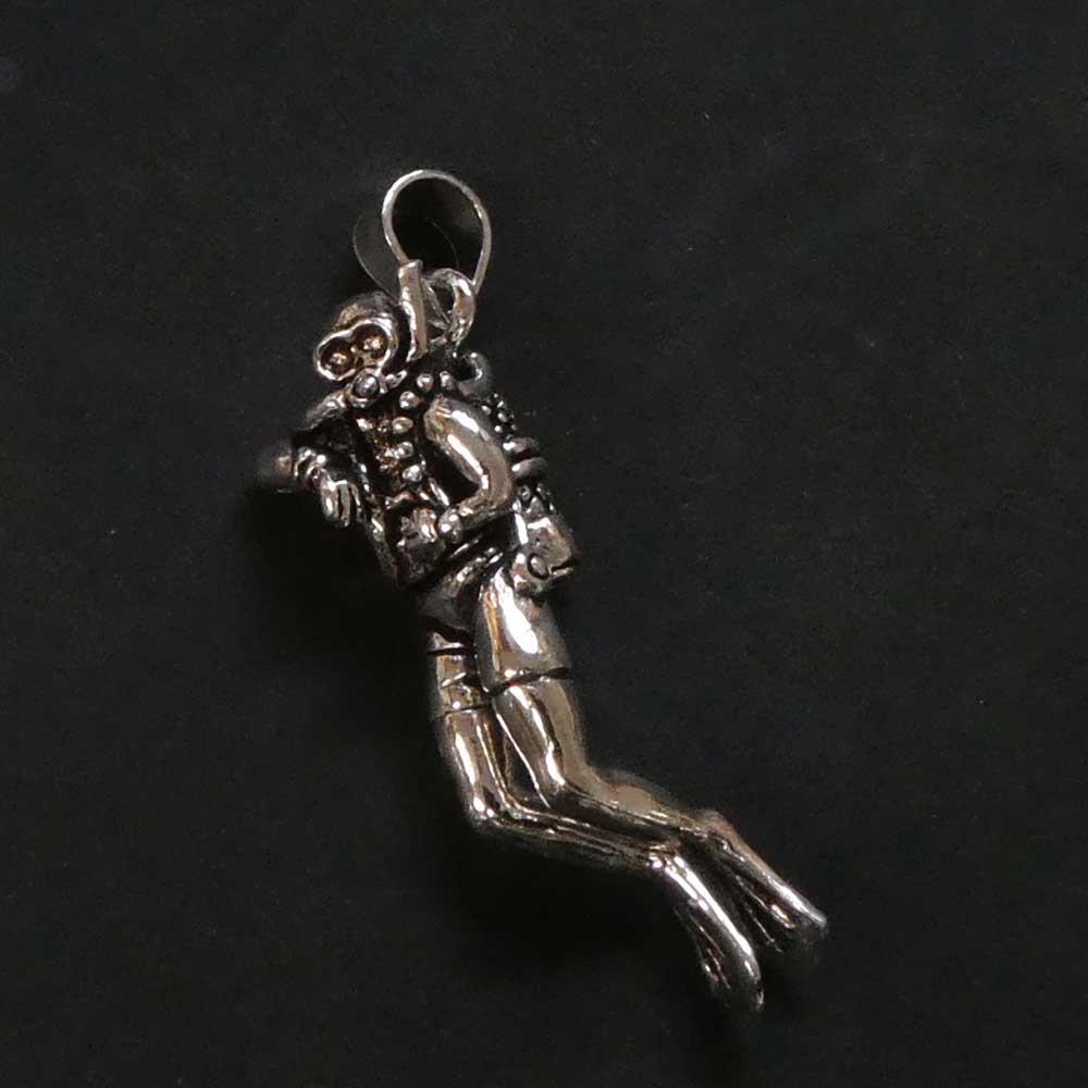 Taucher beweglich Anhänger Schmuck aus edlem 925 Silber