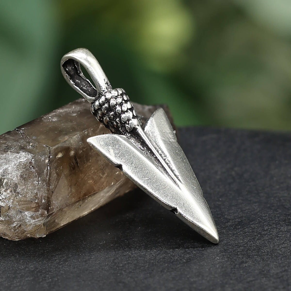 Pfeilspitze Silberschmuck für Halsketten Edler Kettenanhänger