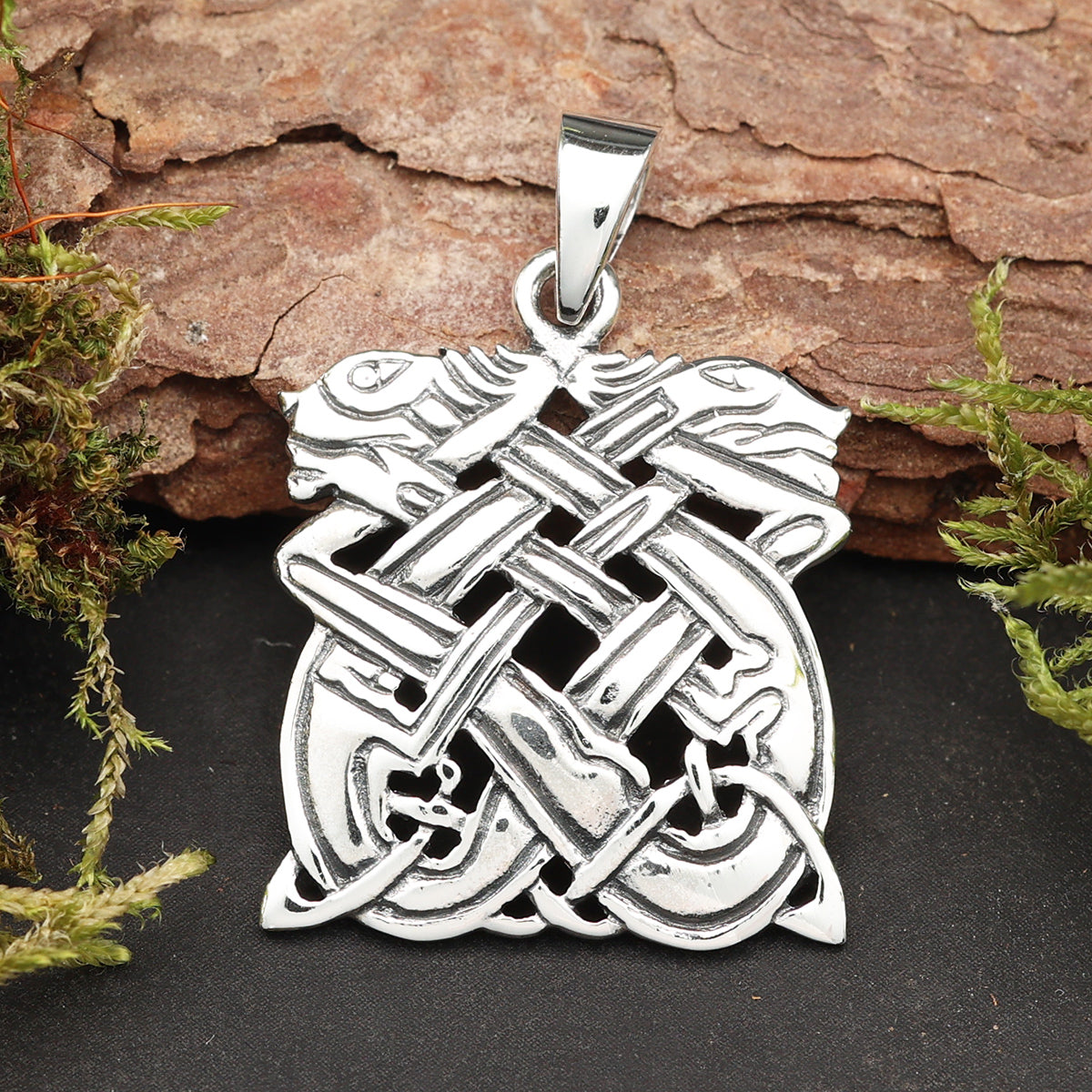 Kelten Silber Anhänger 925 Sterlingsilber massiver Silberschmuck