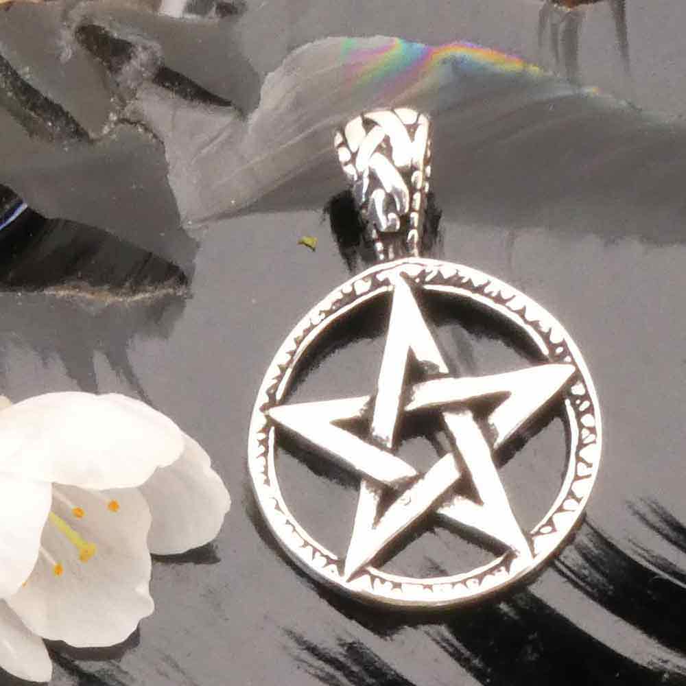 Pentagramm Anhänger Silber