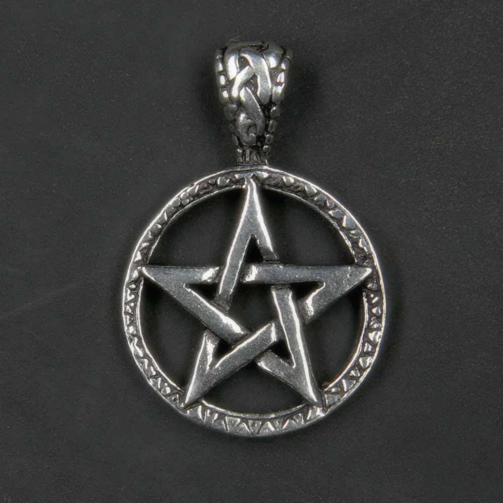 Hexenstern Schmuck Anhänger 925er Silber