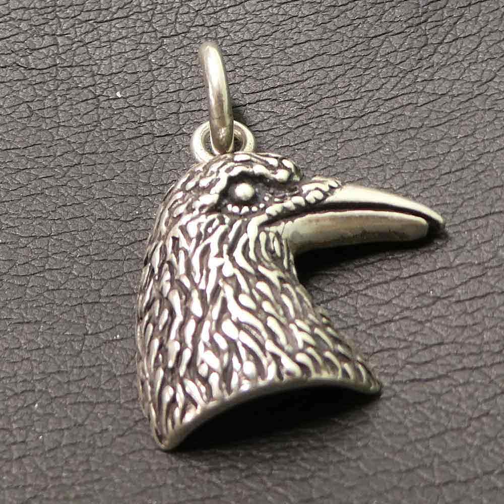 Rabe schmuck Anhänger Silber