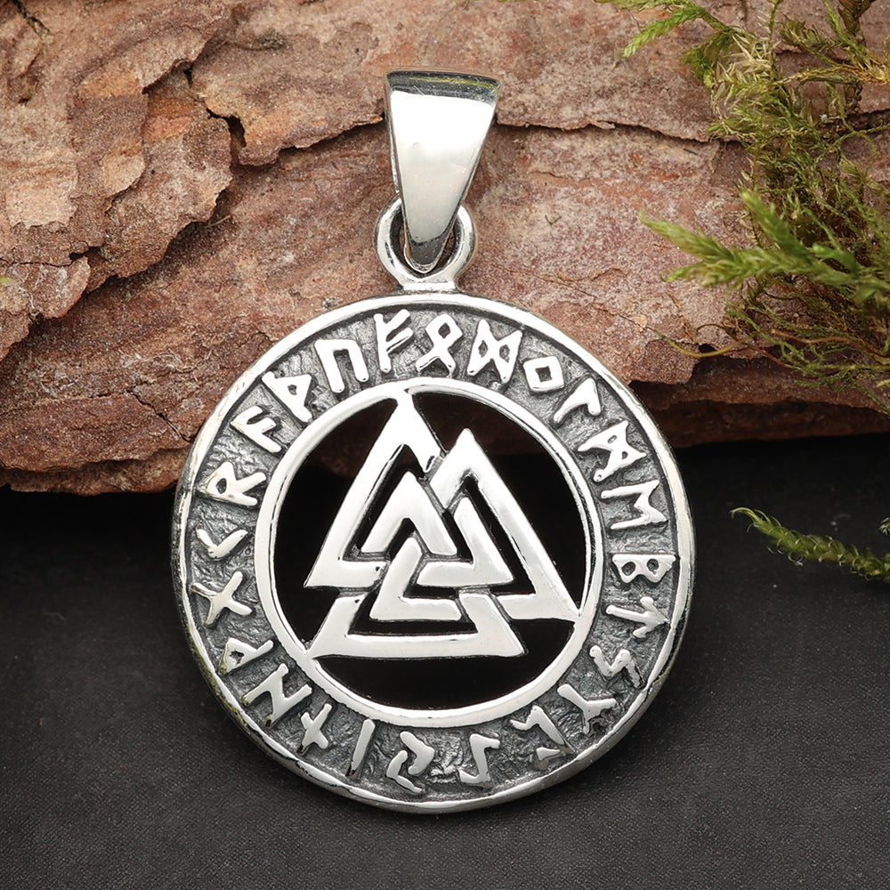 Wotans Knoten 925 Silber Kettenanhänger ausgefallener Silberschmuck