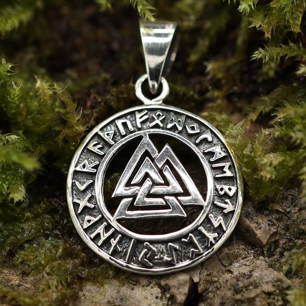 Runen Anhänger WotansKnoten Silber kettenanhänger mystisch