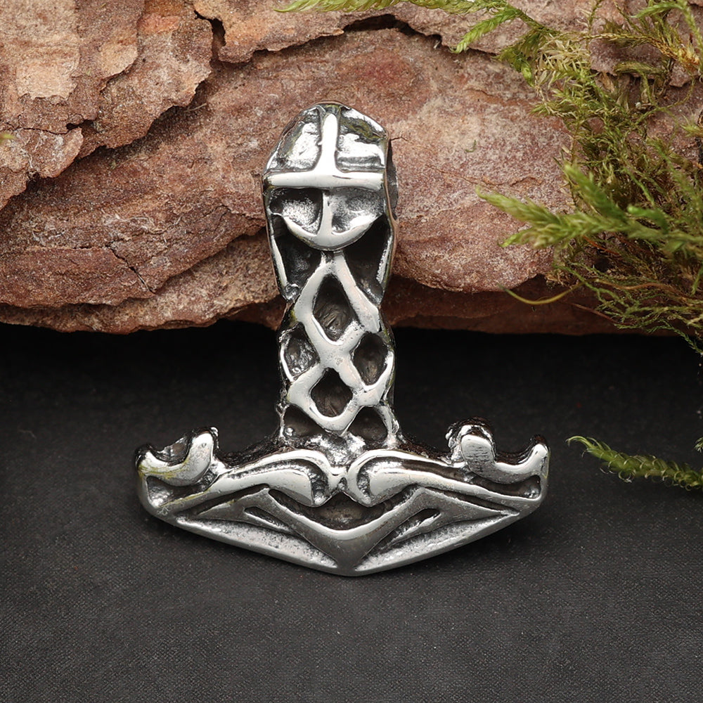 Thors Hammer 925 Silber Kettenanhänger ausgefallener Silberschmuck