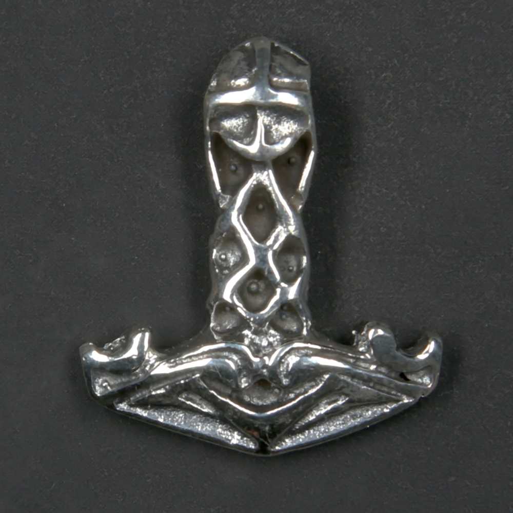 Thorshammer Wikinger Anhänger Silber