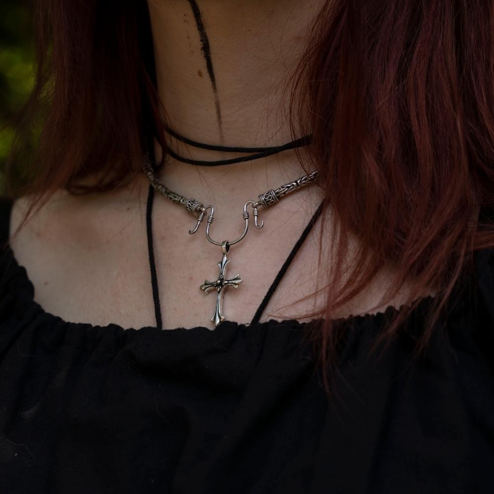 Kreuz Anhänger Schmuck 925 Silber Alternativer Schmuck