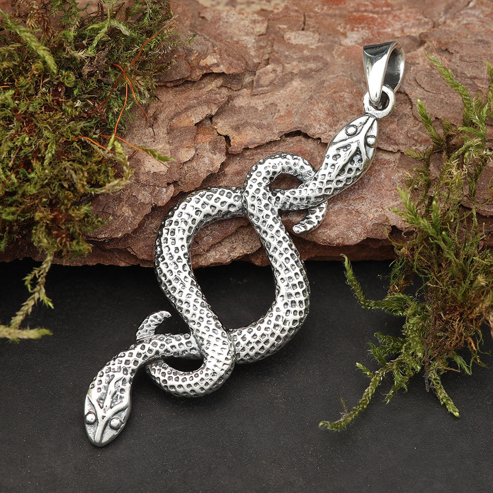 Schlange Silberschmuck Kettenanhänger 925 Silber