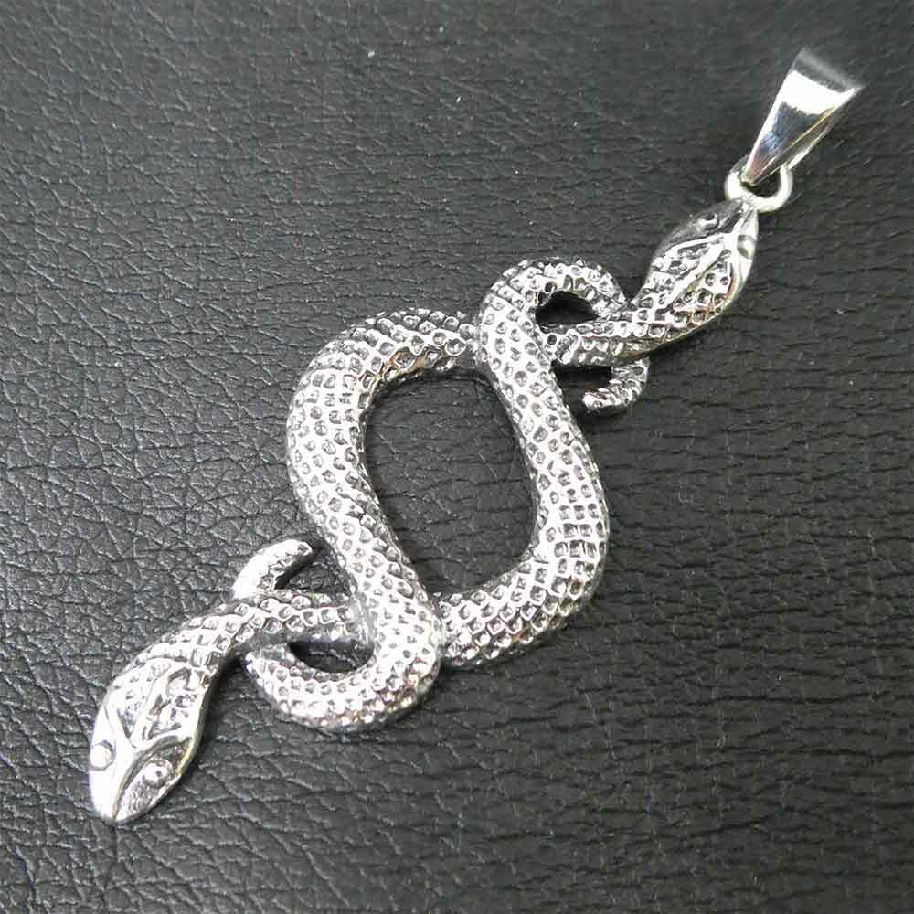 Schlangen Ketten Anhänger Silber Frauen