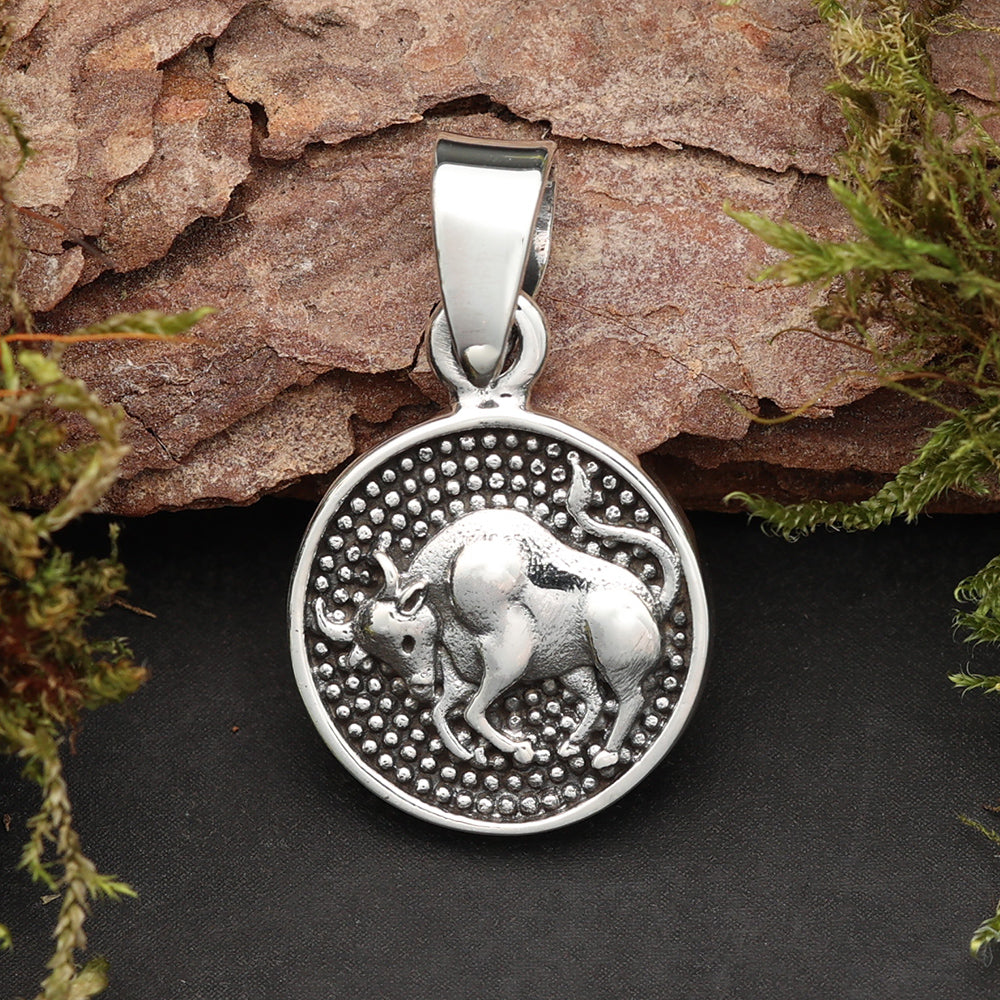 Stier Sternzeichen 925 Silberanhänger astrologischer Schmuck
