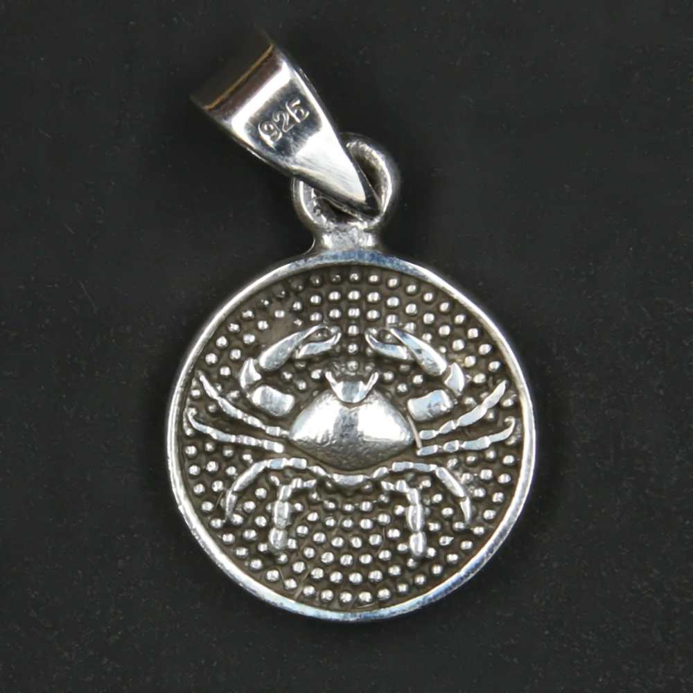 Krebs Sternzeichen Silber Schmuck Tierkreis astrologie