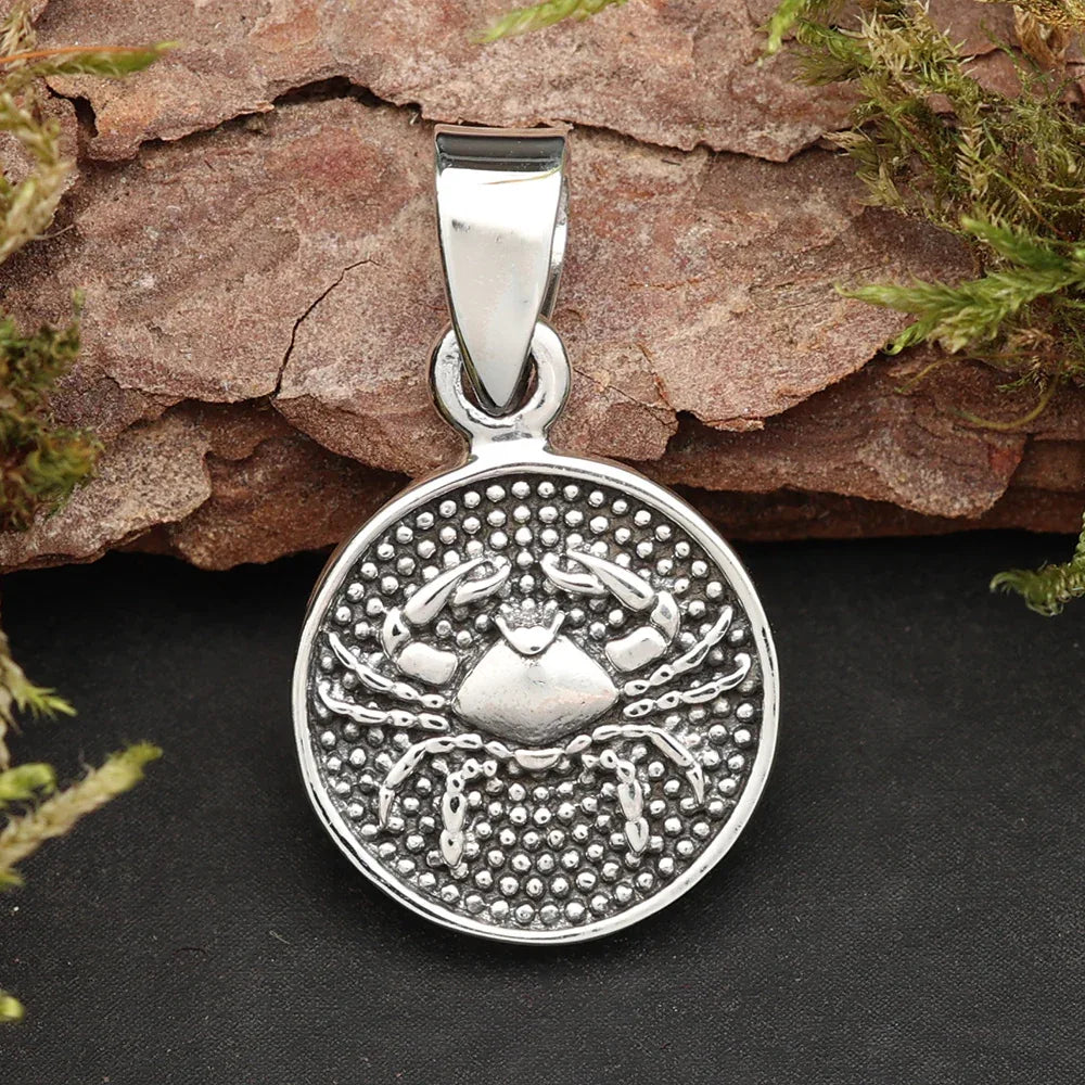 Krebs Sternzeichen 925 Silberanhänger astrologischer Schmuck