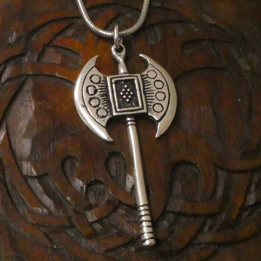 Doppelaxt 925er Silberschmuck