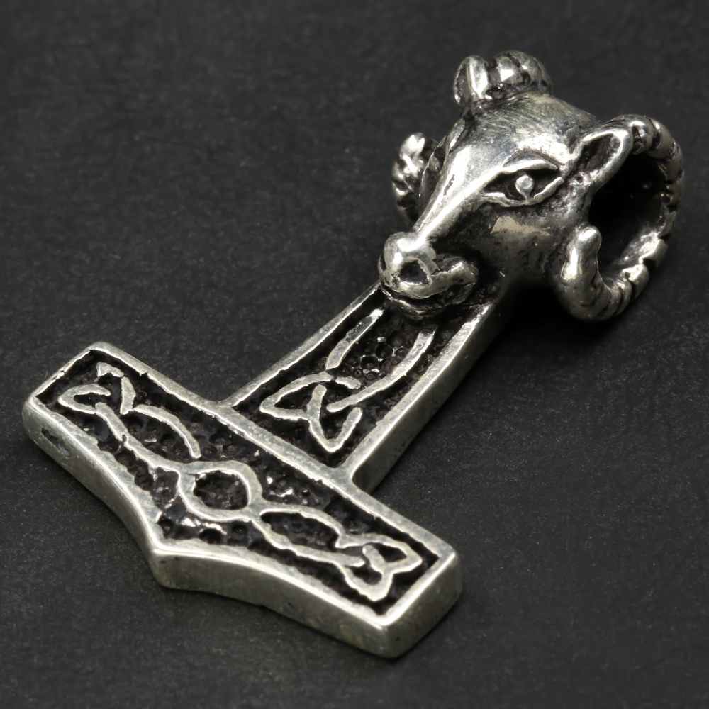 Thorshammer 925 Silber Anhänger Mjölnir Wikinger Silberschmuck