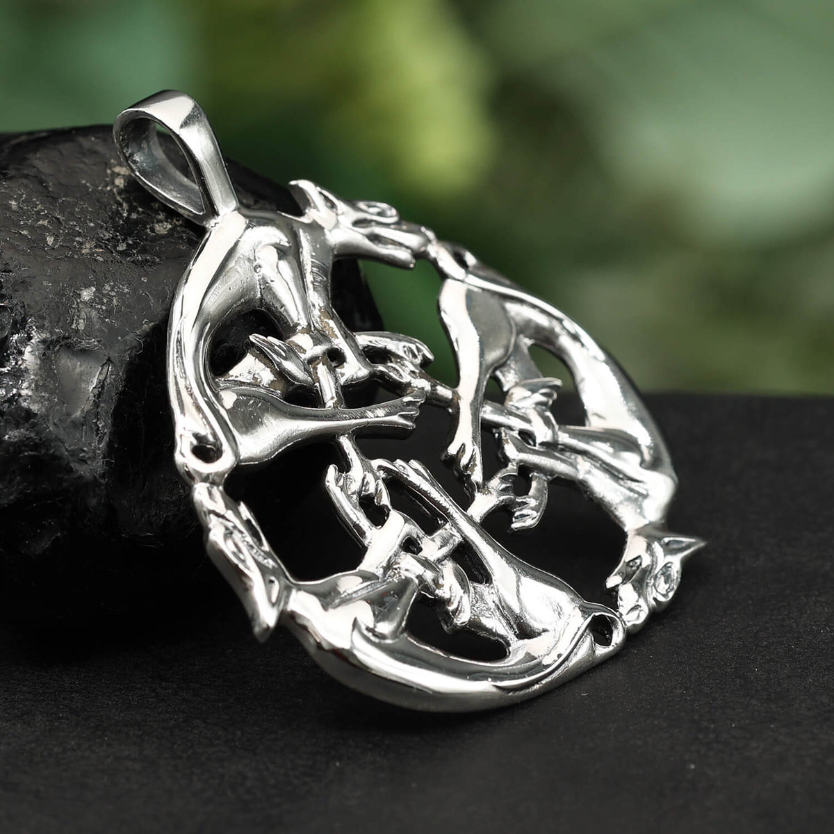Die Hatz Silber Anhänger Sterlingsilber mystischer Schmuck