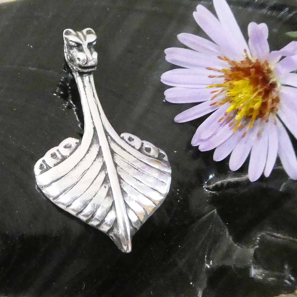 Wikingerboot Silberschmuck Anhänger