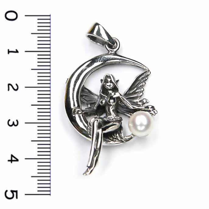 Elfe Schmuck Anhänger 925 Sterlingsilber Süßwasserperle