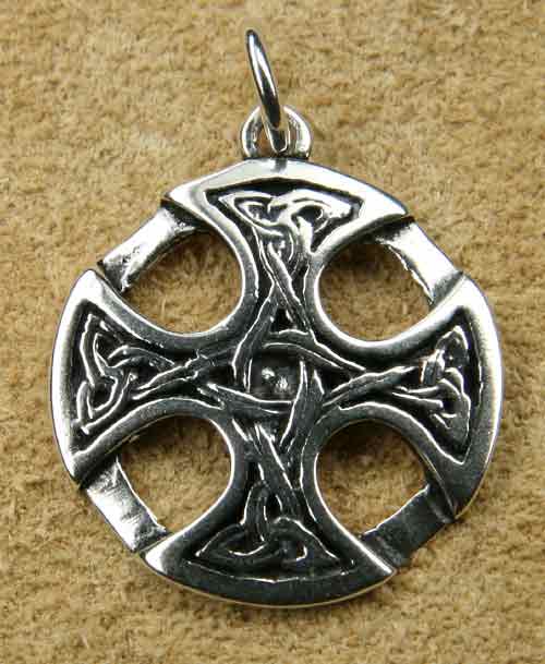 Keltenkreuz Kettenanhänger Silber