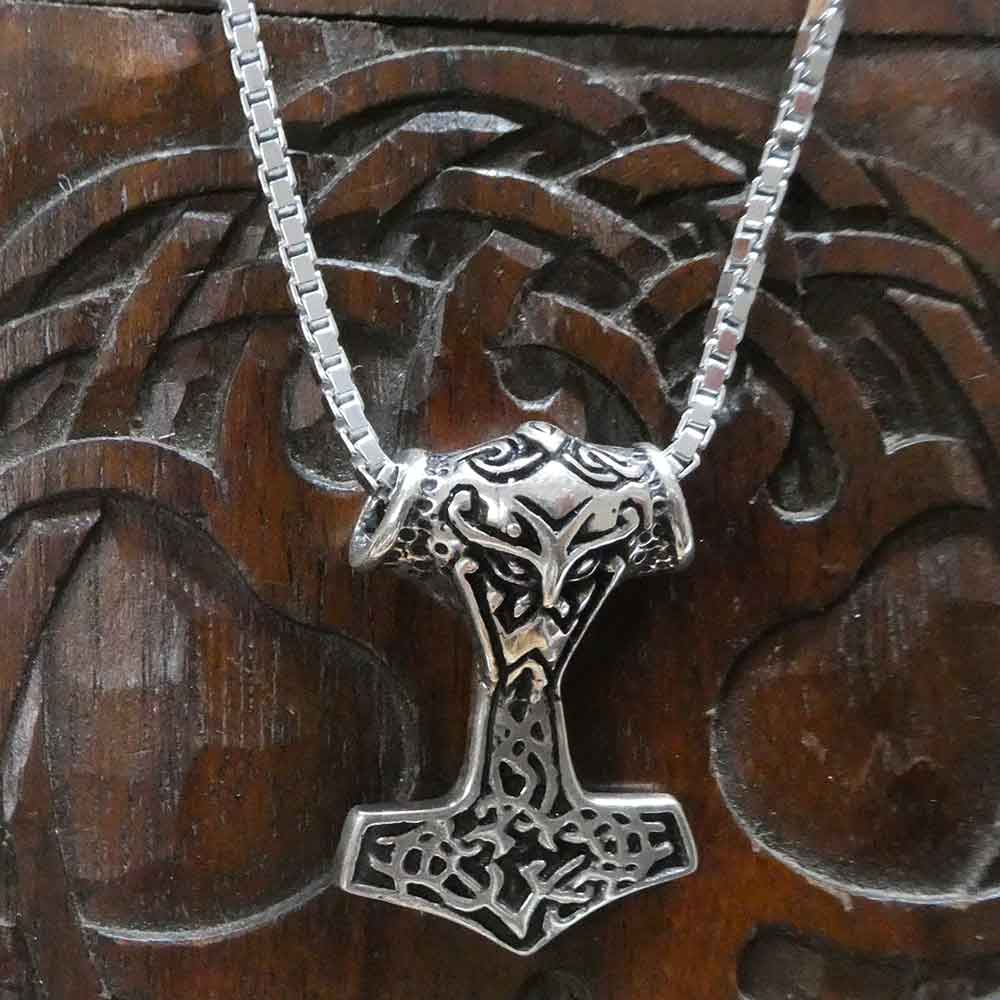 Thorshammer Silberkette