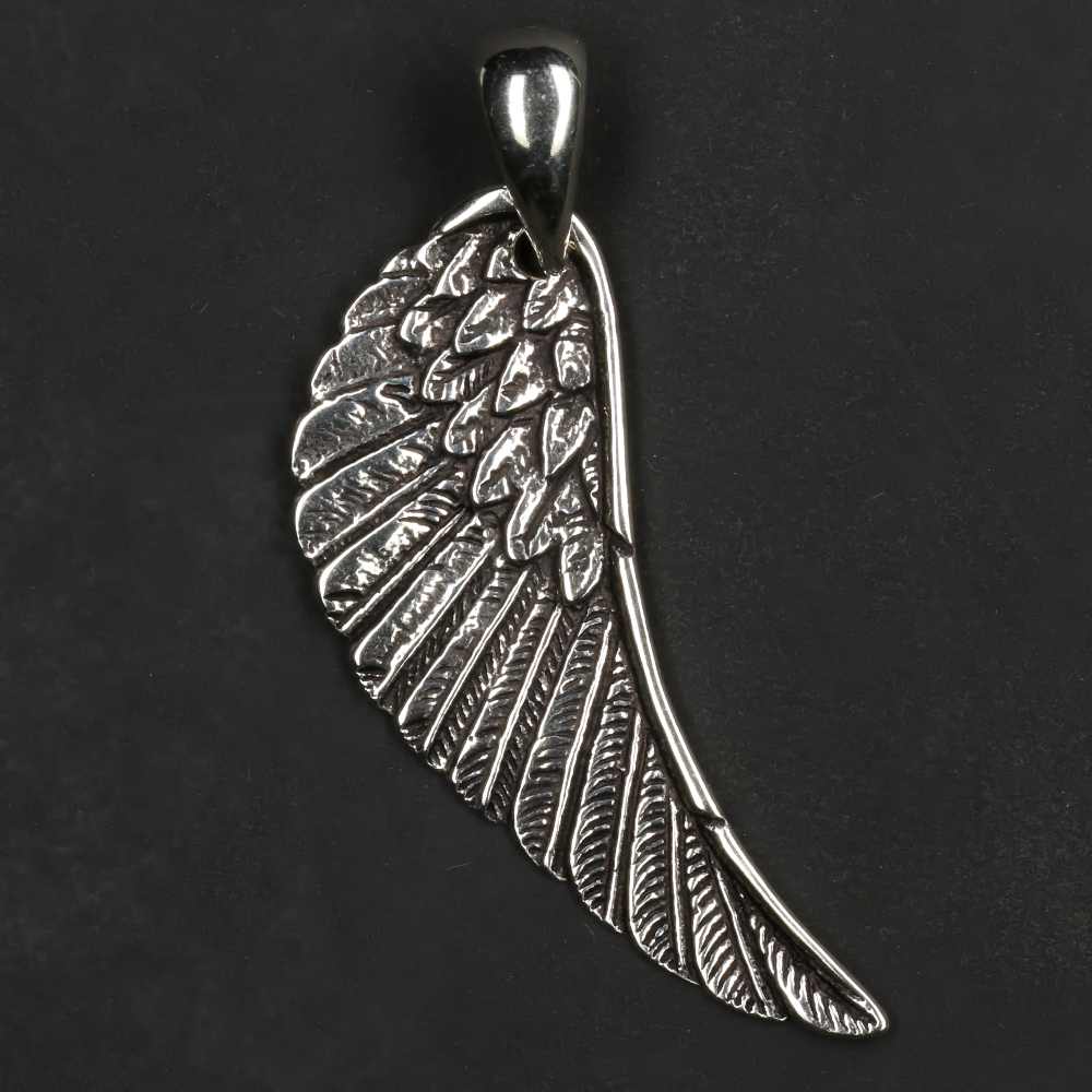 Flügel 925 Silber Kettenanhänger ausgefallener Anhänger Engelsflügel
