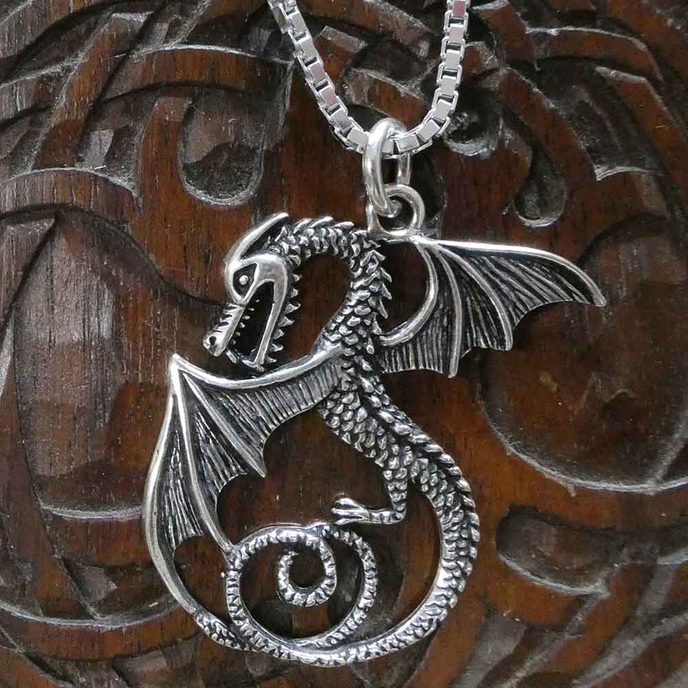 Drache Silberkette