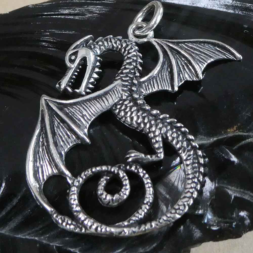 Fantasy Drache Silberschmuck