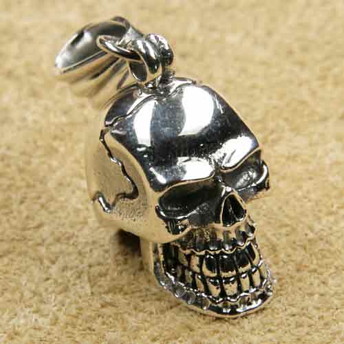 Totenkopf Schmuck Silber Anhänger